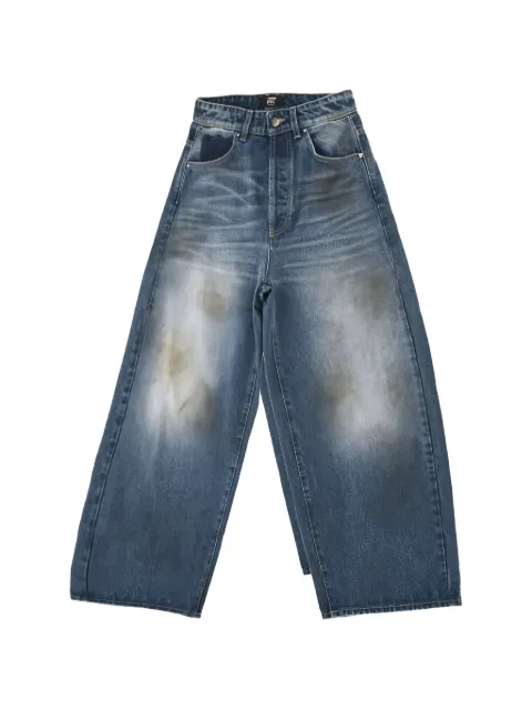 Htc Los Angeles distressed wide-leg jeans