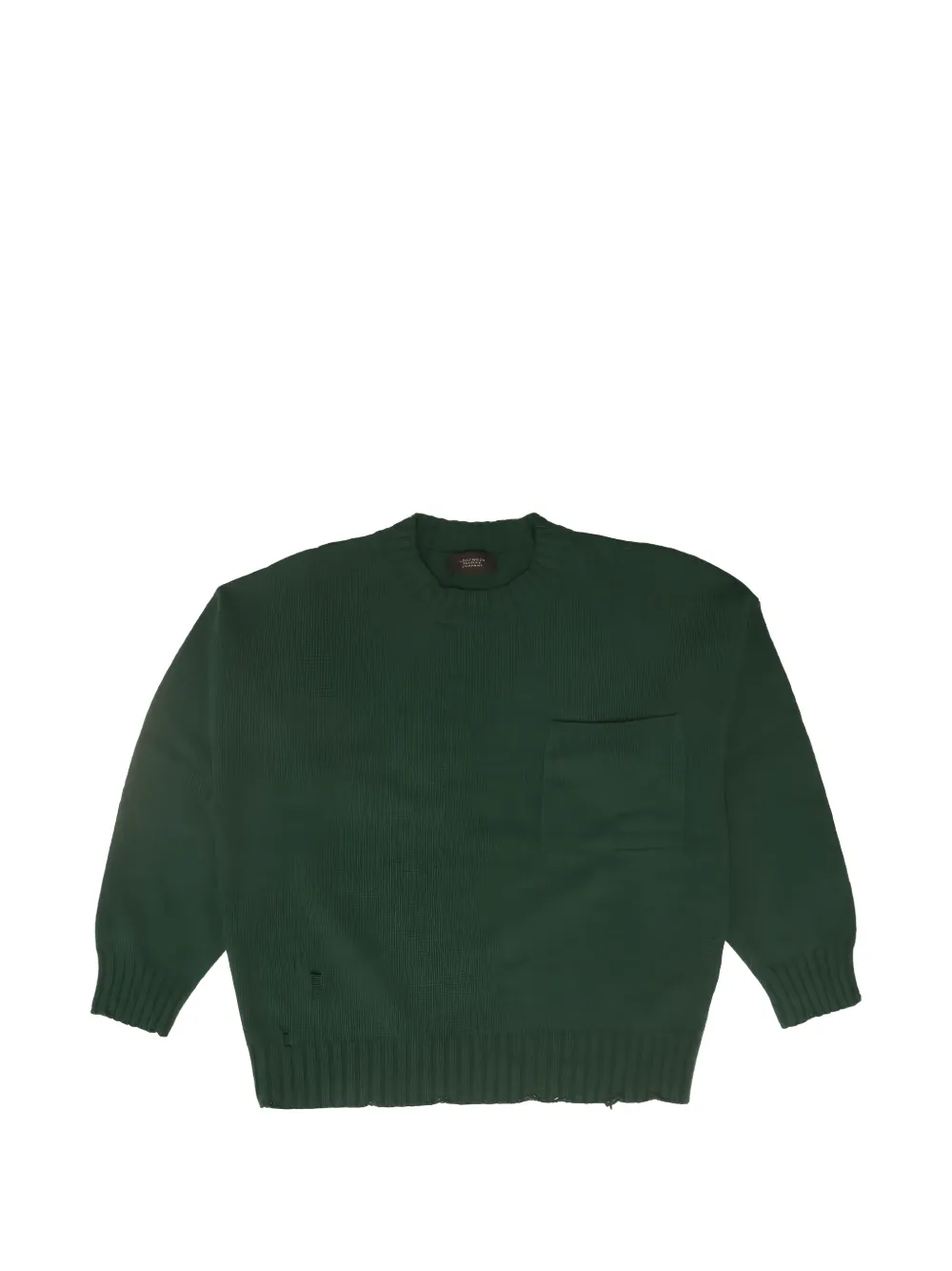Htc Los Angeles distressed-effect sweater - Verde