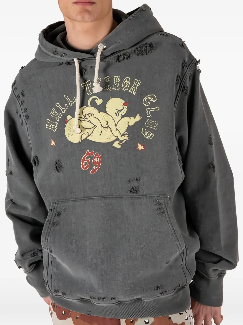 Htc Los Angeles Hoodie met print Zwart