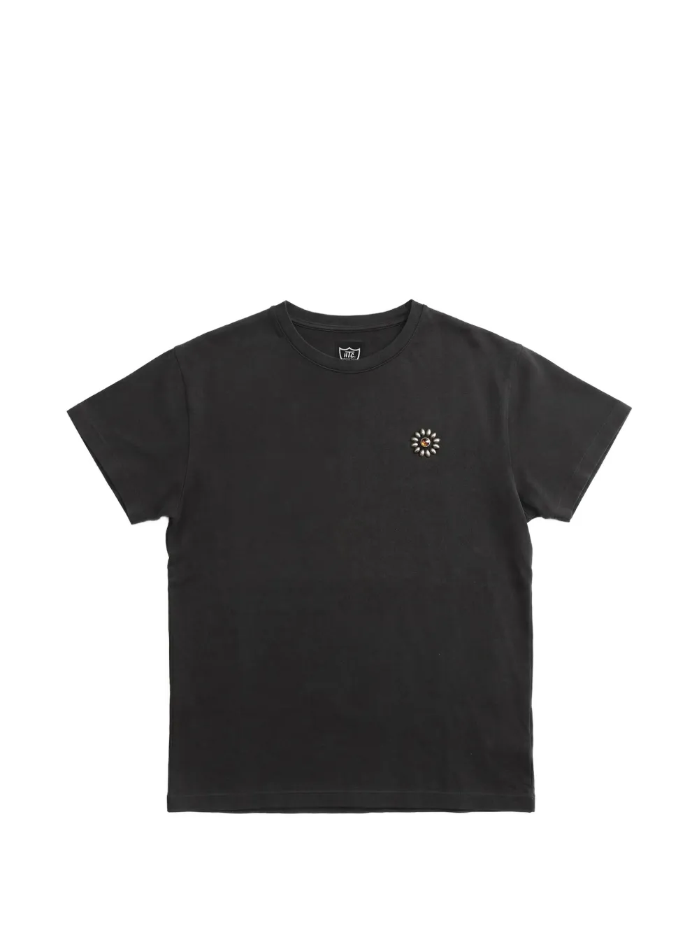 Htc Los Angeles stud-embellished flower T-shirt - Nero