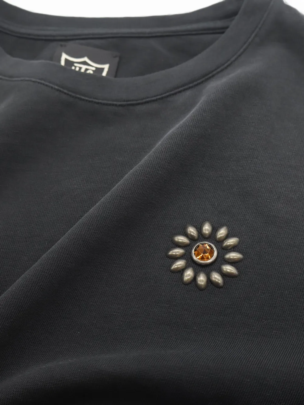 Htc Los Angeles T-shirt verfraaid met studs Zwart