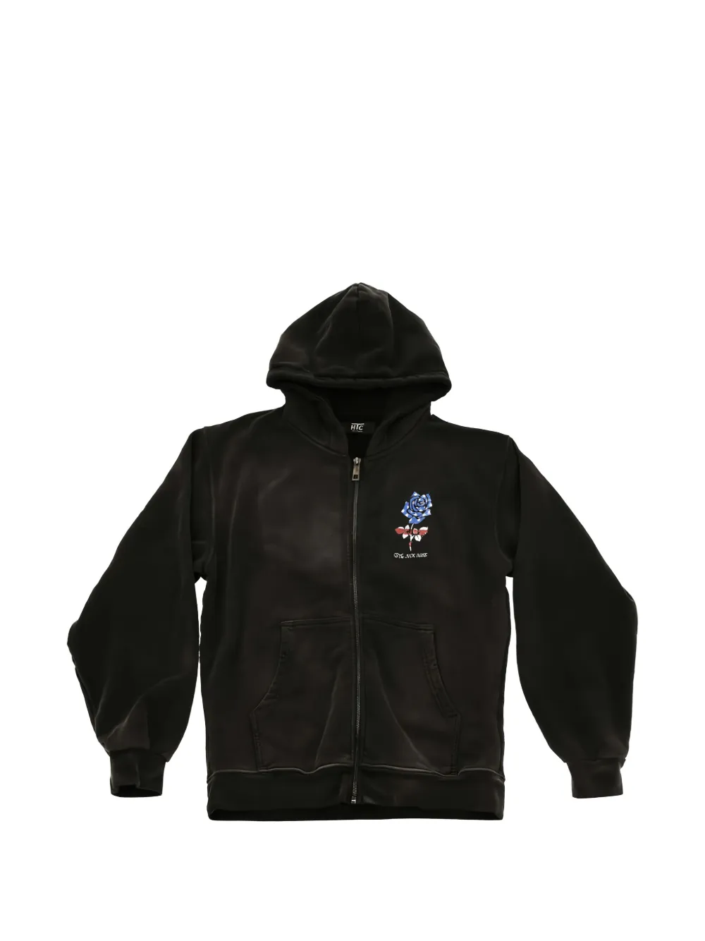 Htc Los Angeles American Rose zip-up hoodie - Nero