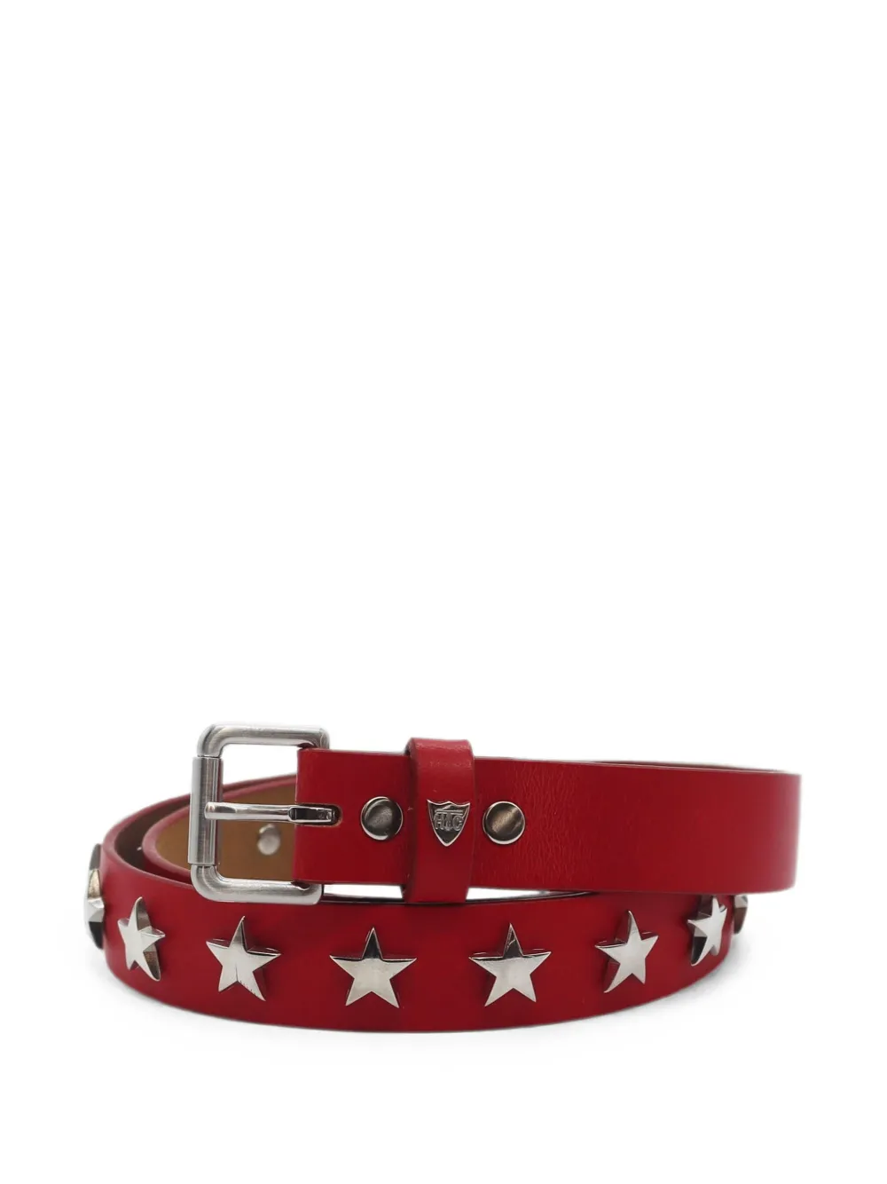 Htc Los Angeles Walk Of Fame star-stud belt - Rosso