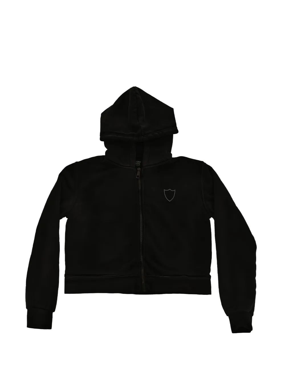 Htc Los Angeles logo-embroidered zip-up hoodie - Nero