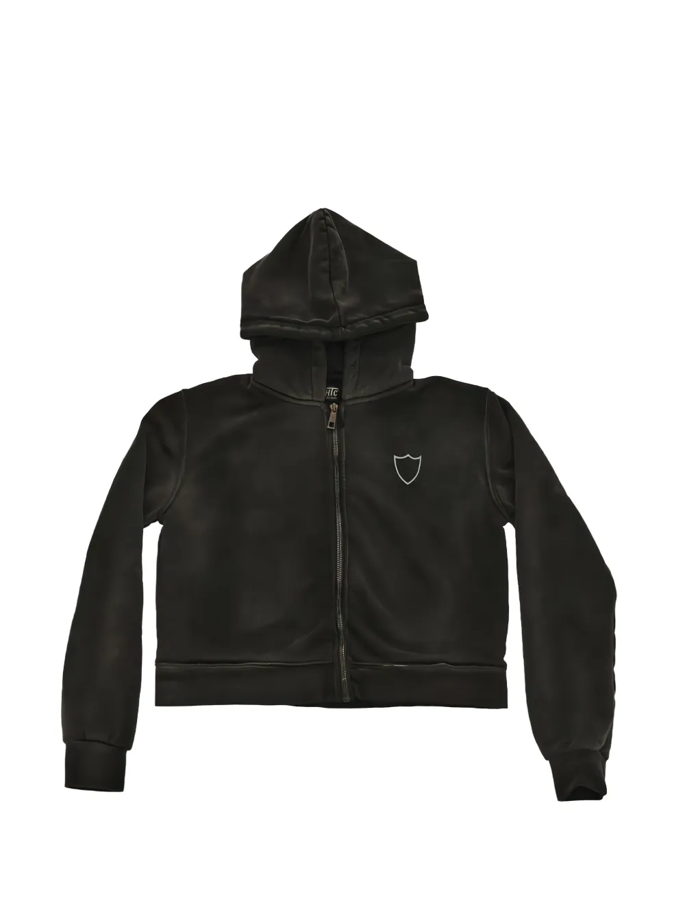 Htc Los Angeles logo-embroidered zip-up hoodie - Nero
