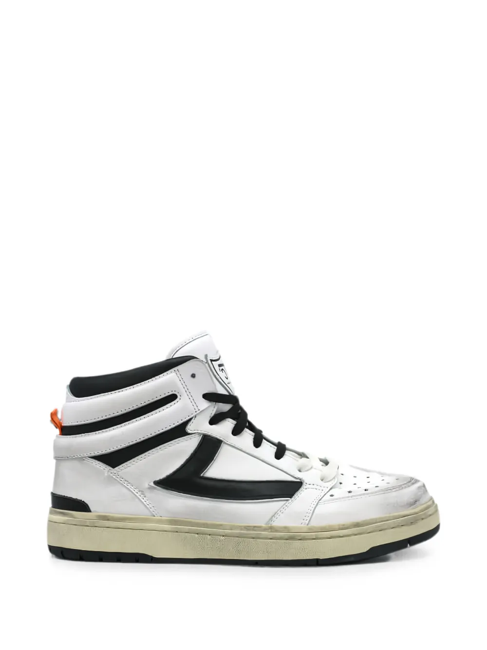 Htc Los Angeles Starlight High leather sneakers - Bianco