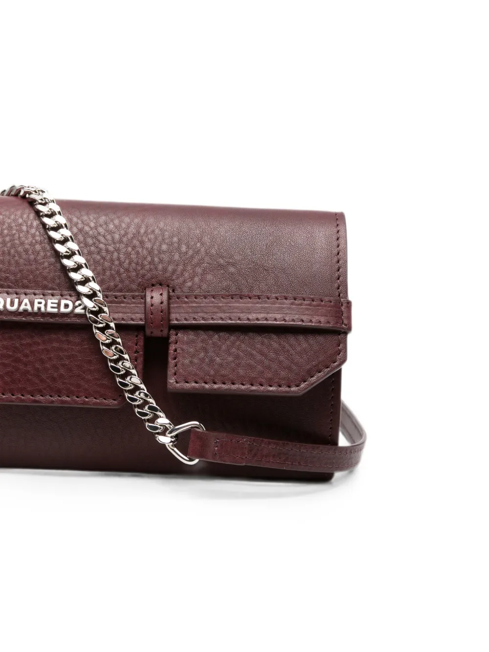 DSQUARED2 Clutch met logo-applicatie Rood