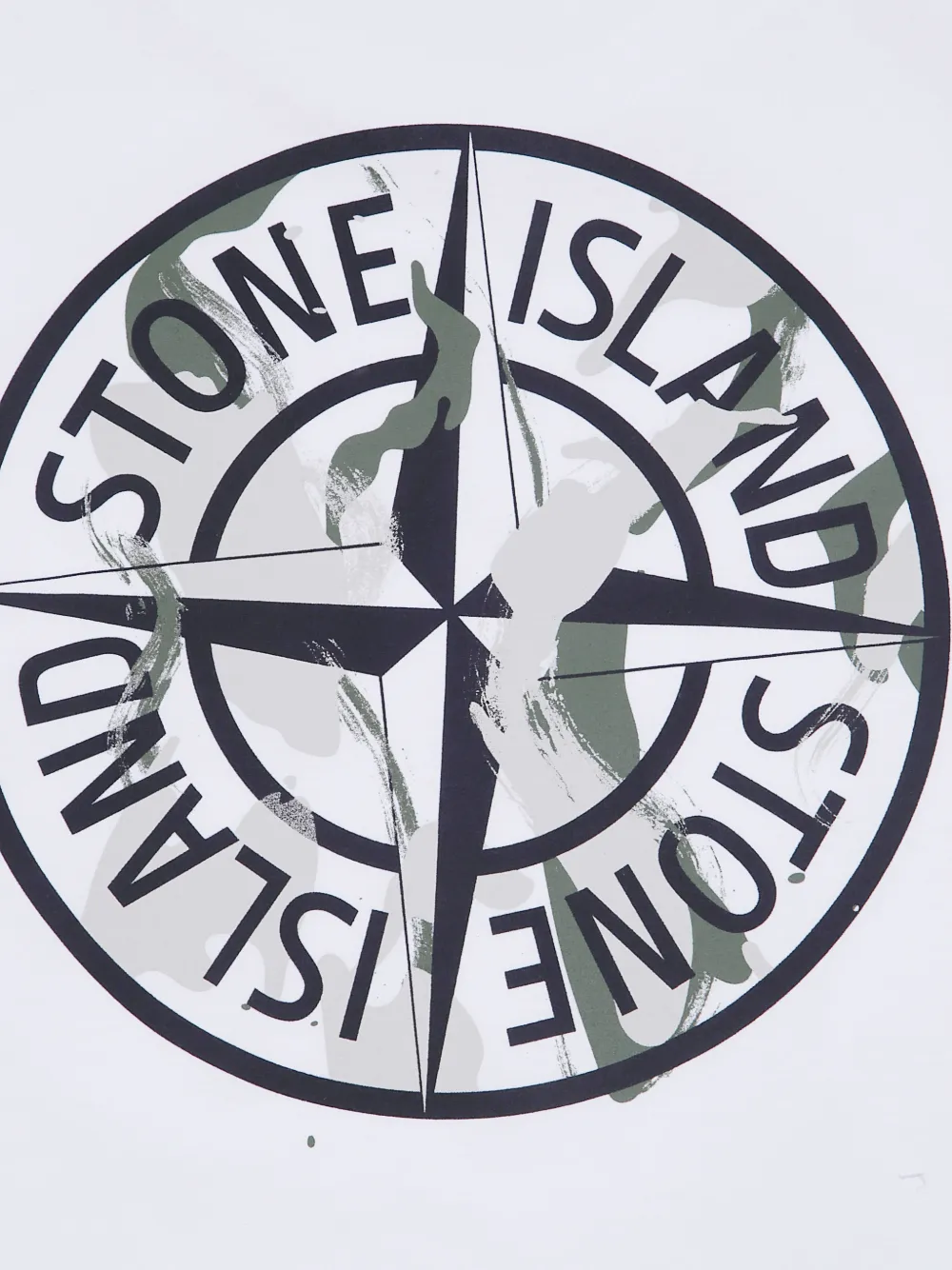 Stone Island Junior T-shirt met logoprint Wit
