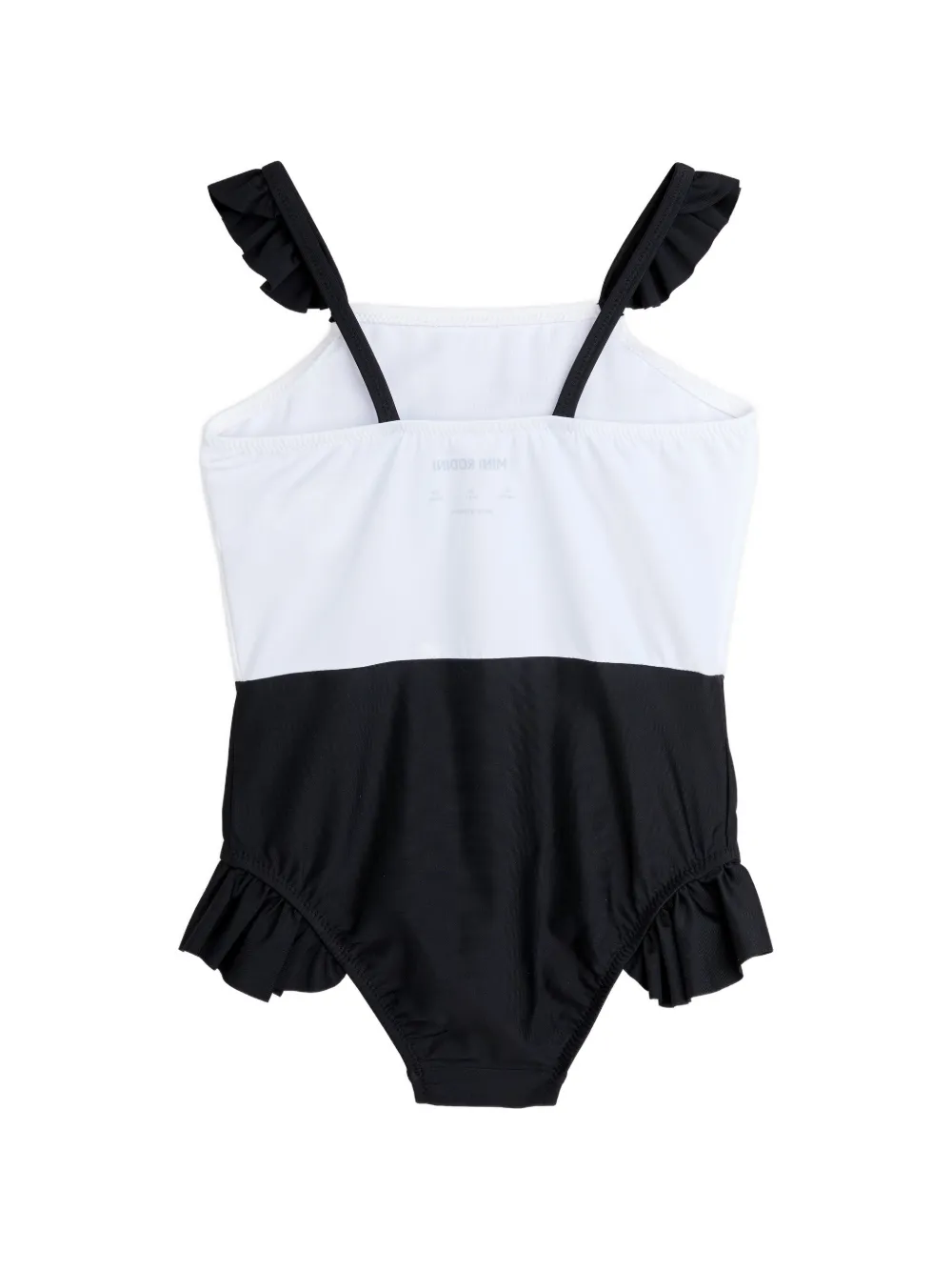 Mini Rodini Dolphins Frill UV badpak met ruches Wit