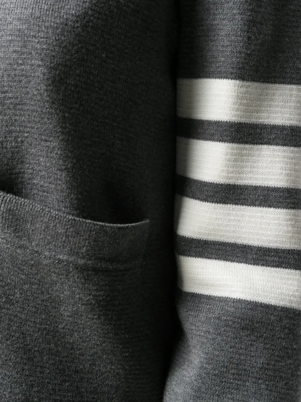 Thom Browne Vest met 4 strepen Grijs