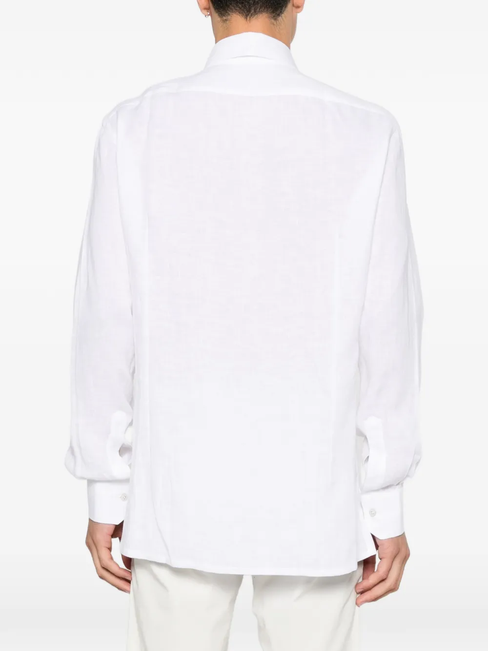 Kiton Overhemd met borstzak Wit