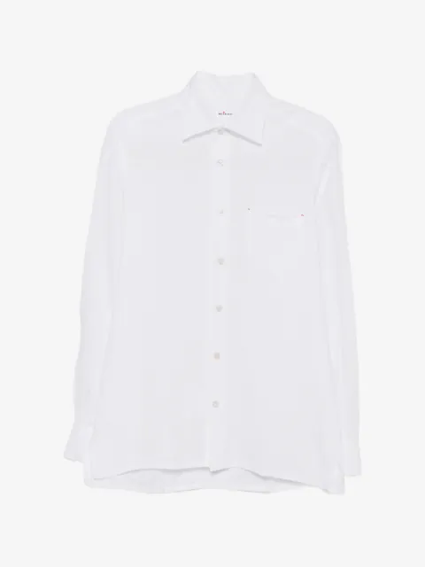 Kiton chest-pocket shirt