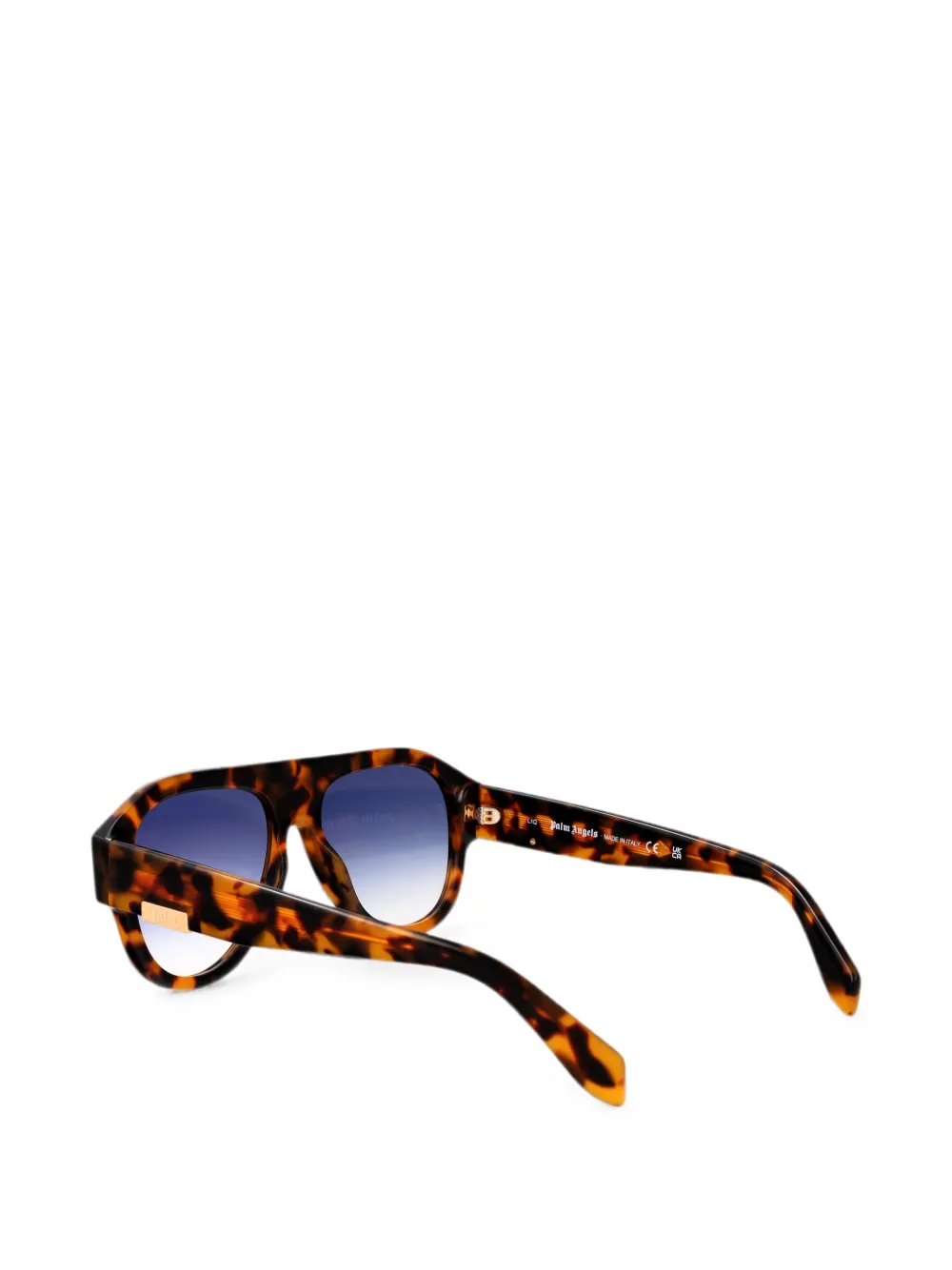 Palm Angels Eyewear Bucks zonnebril met piloten montuur Bruin