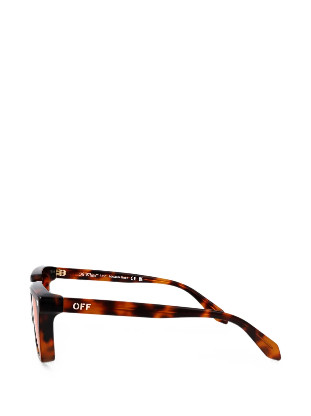 Off-White Eyewear Reno zonnebril met vierkant montuur Bruin