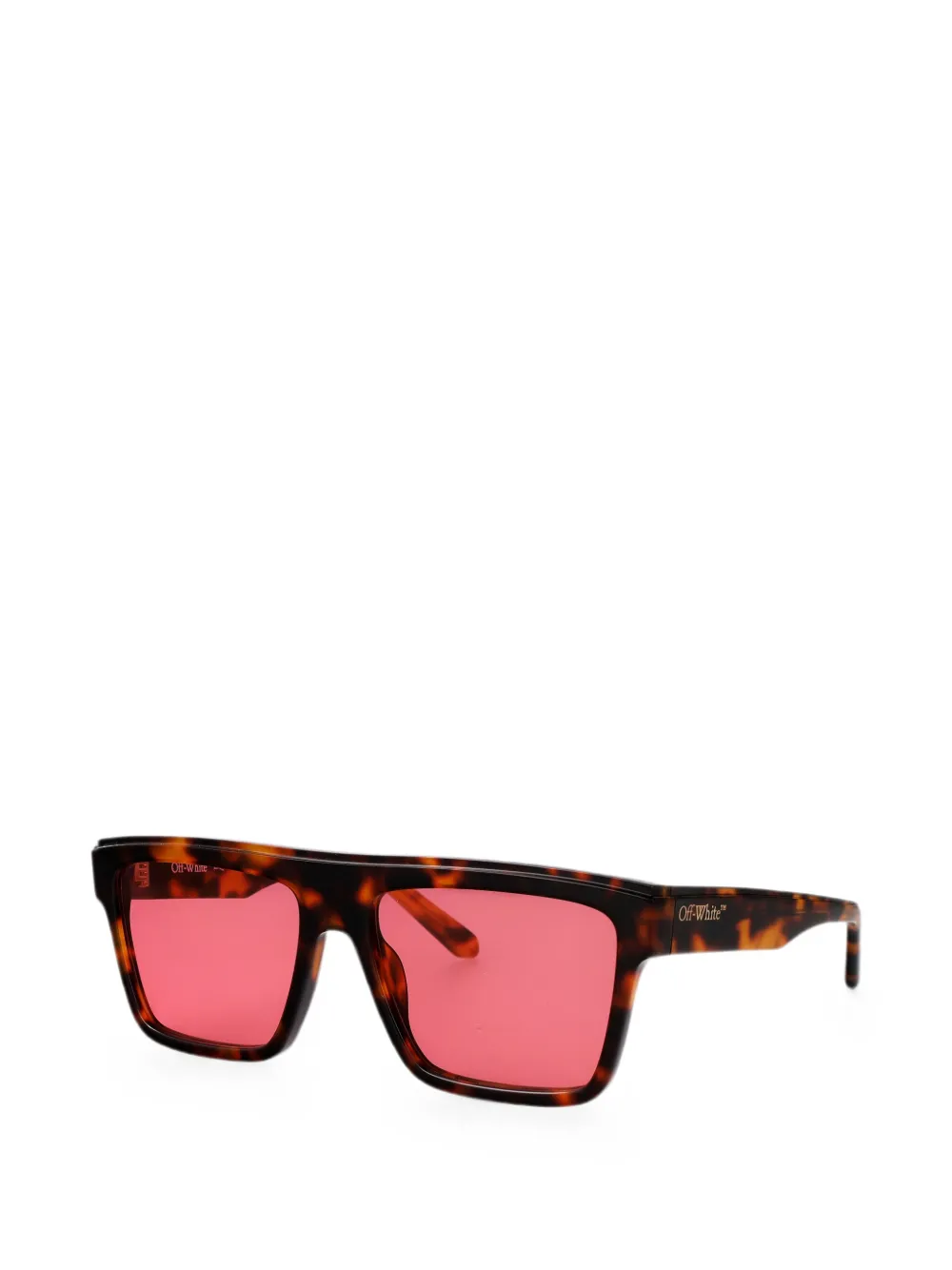 Off-White Eyewear Warwick zonnebril met vierkant montuur Bruin