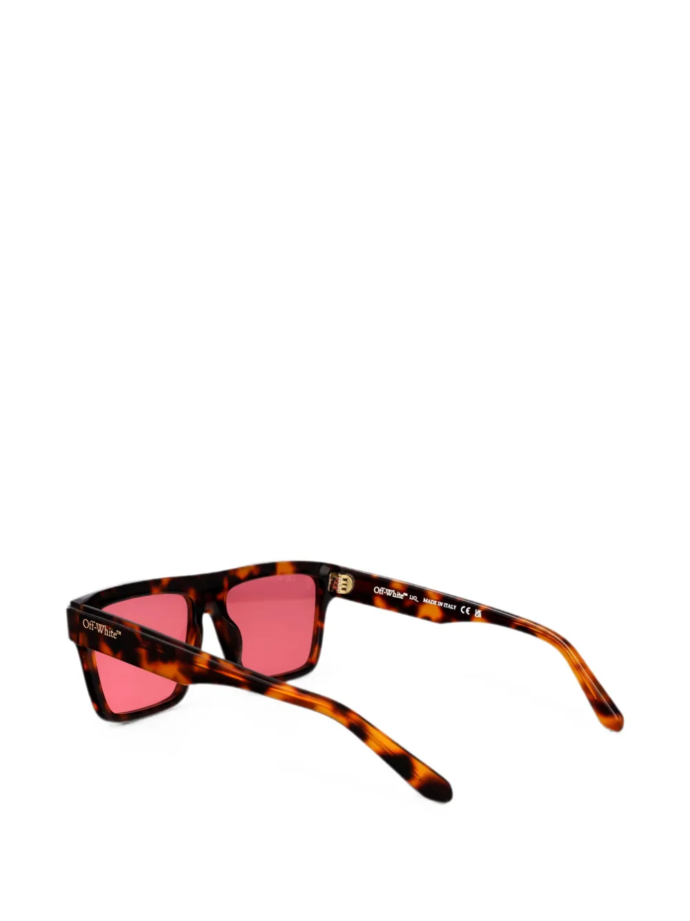 Off-White Eyewear Warwick zonnebril met vierkant montuur Bruin