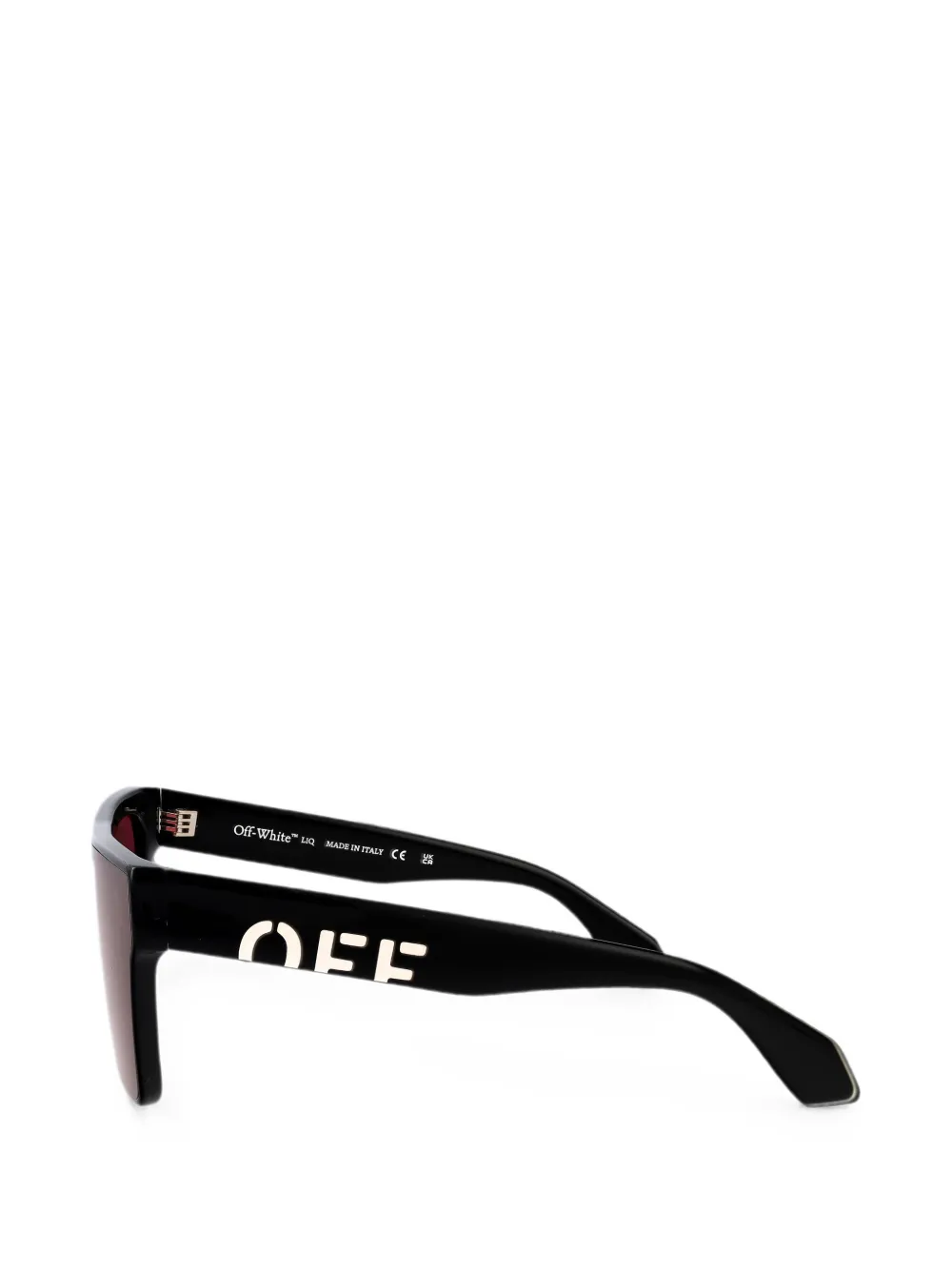 Off-White Eyewear Columbus zonnebril met vierkant montuur Zwart