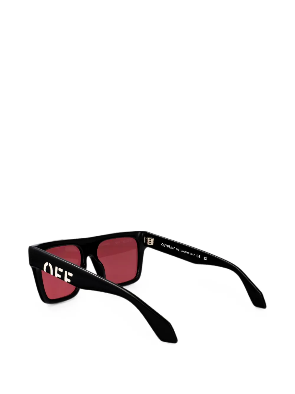Off-White Eyewear Columbus zonnebril met vierkant montuur Zwart