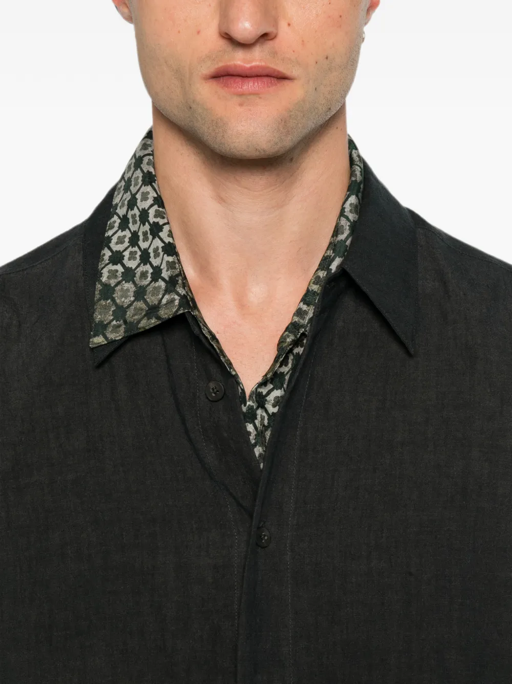 Ziggy Chen Gelaagd overhemd Blauw