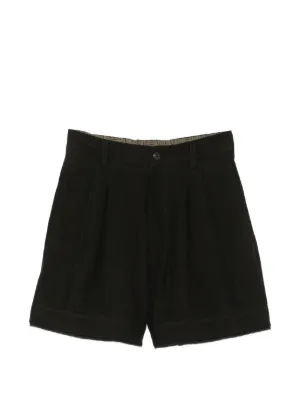Black Comme Des Garçons ギャバジン パッチワーク ショートパンツ
