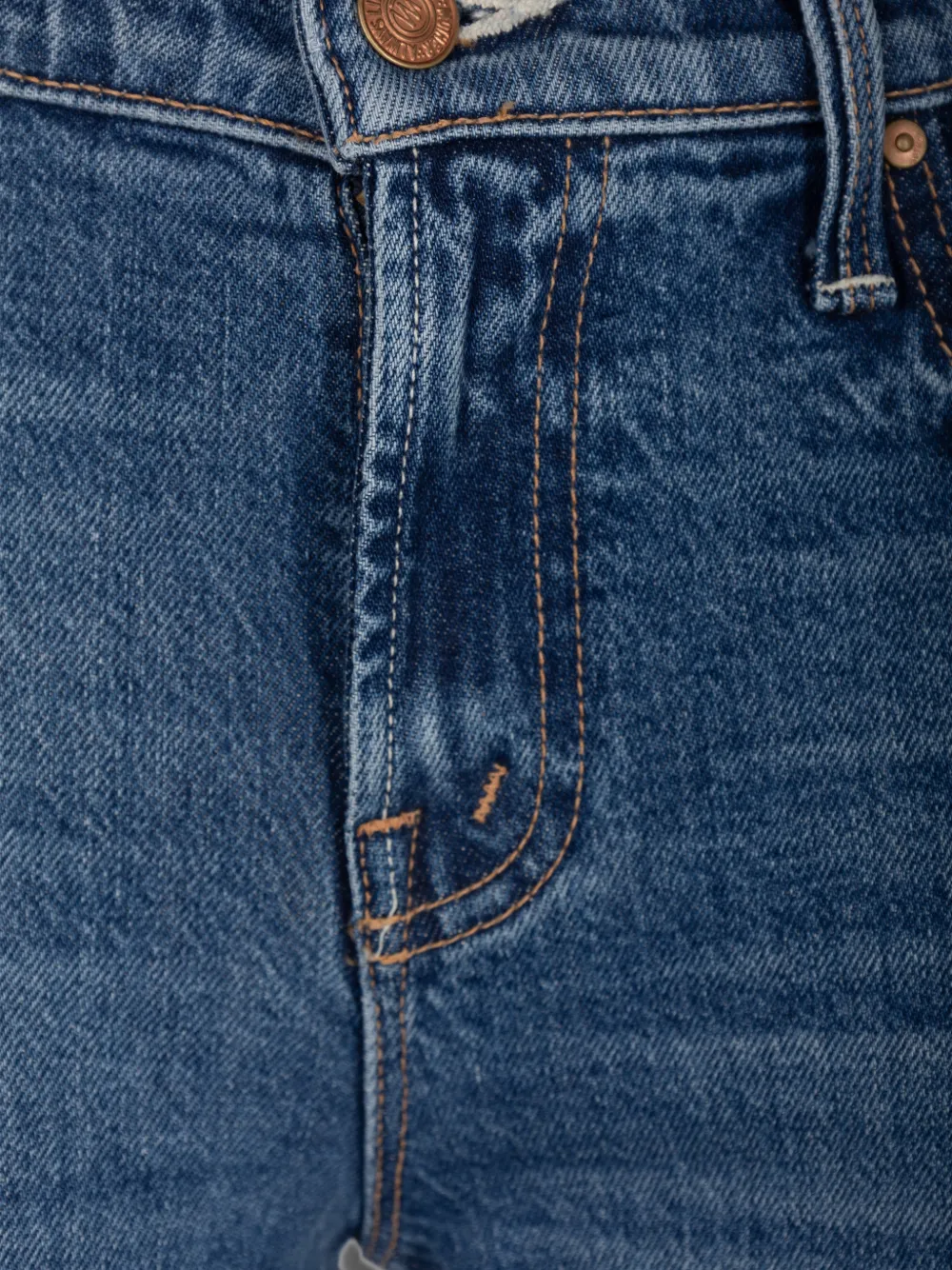 MOTHER The Jinx flared jeans met vervaagd effect Blauw