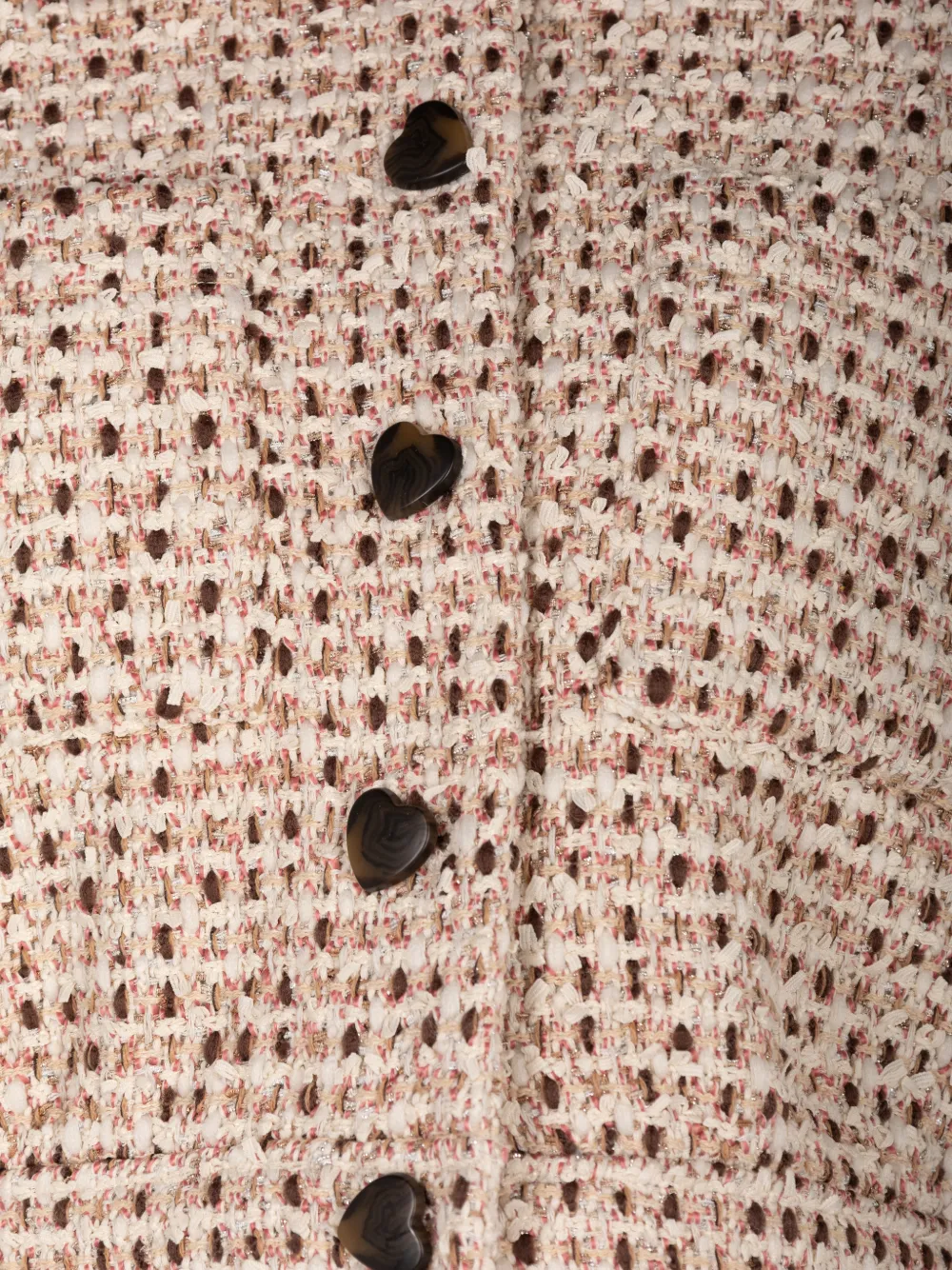 L'Agence Jia cropped tweed jack Beige