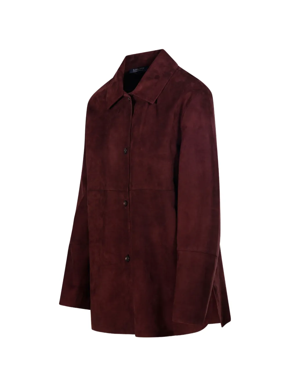'S Max Mara Suède jas met knopen Rood
