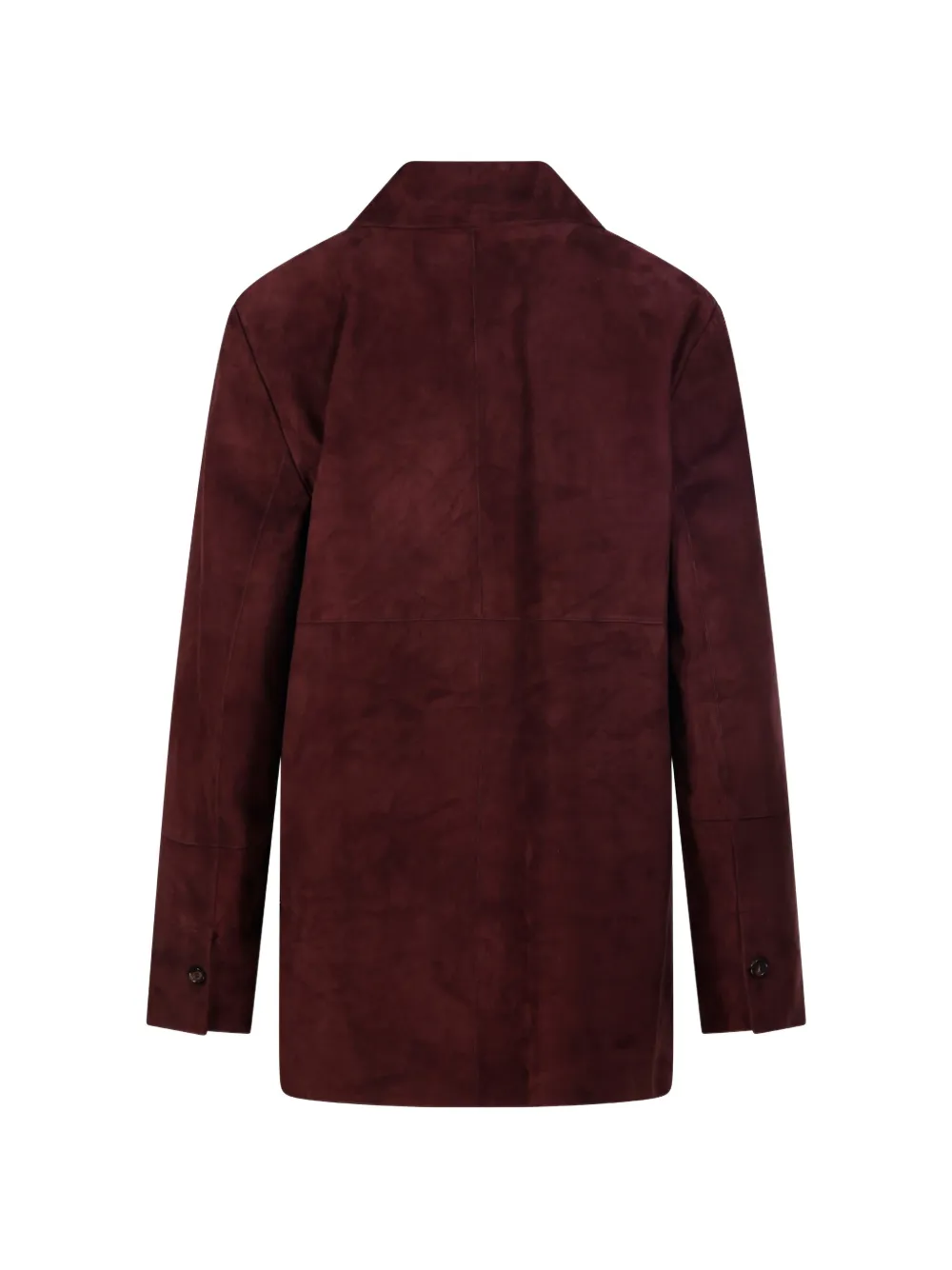 'S Max Mara Suède jas met knopen Rood