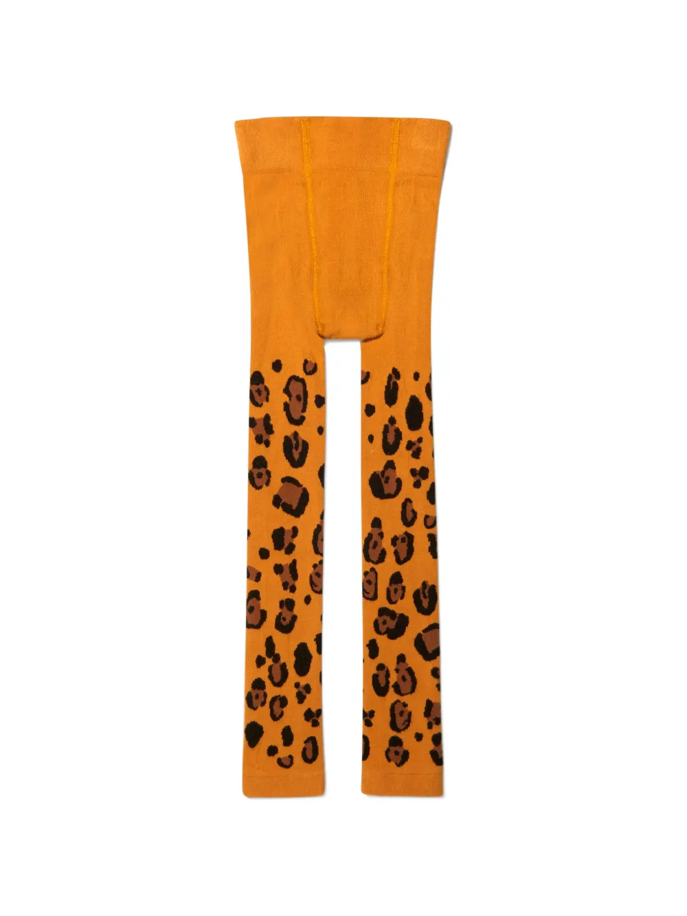 Mini Rodini Twee panty's met luipaardprint Oranje