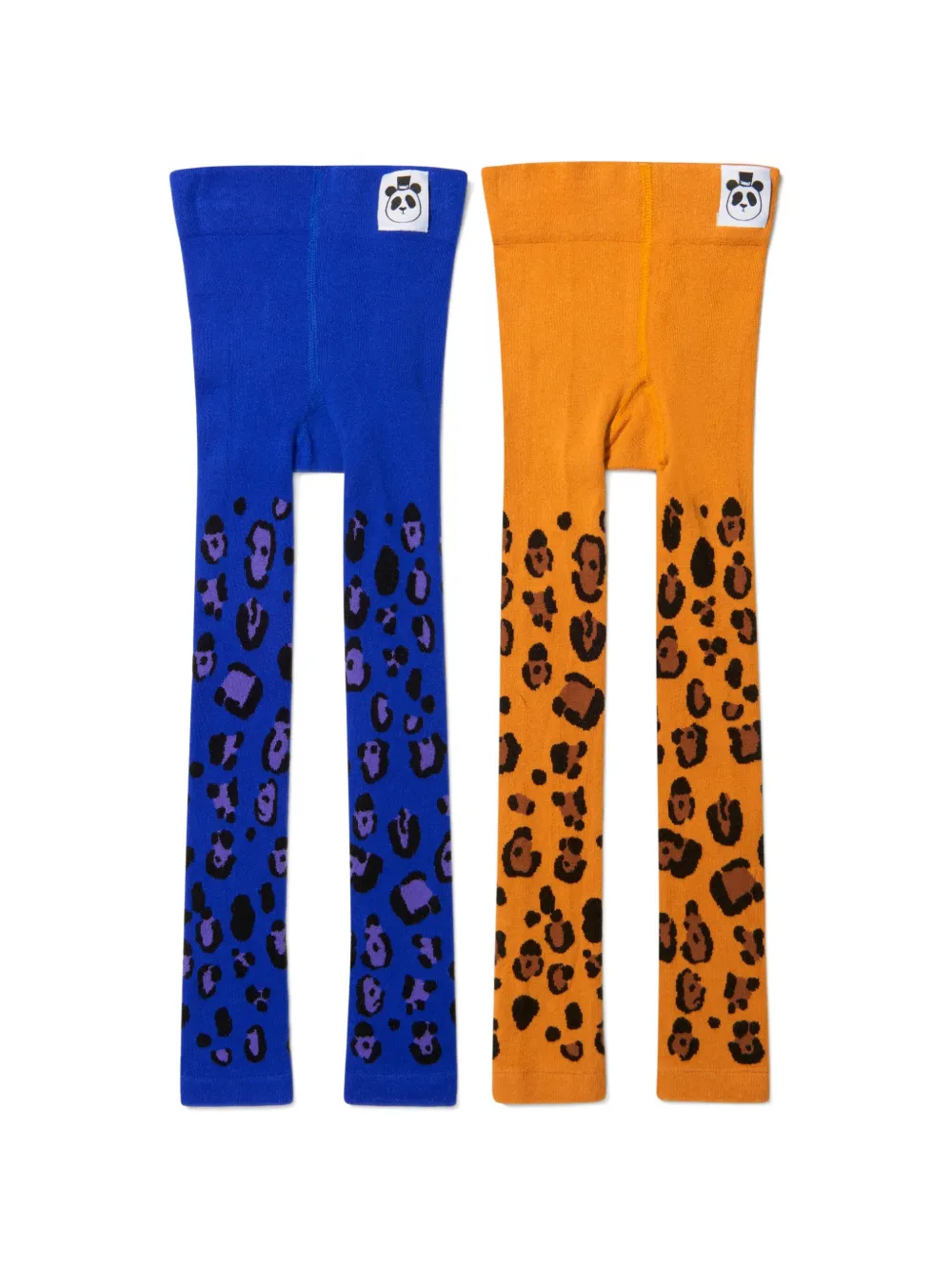 Mini Rodini leopard-print leggings (set of two) - Arancione