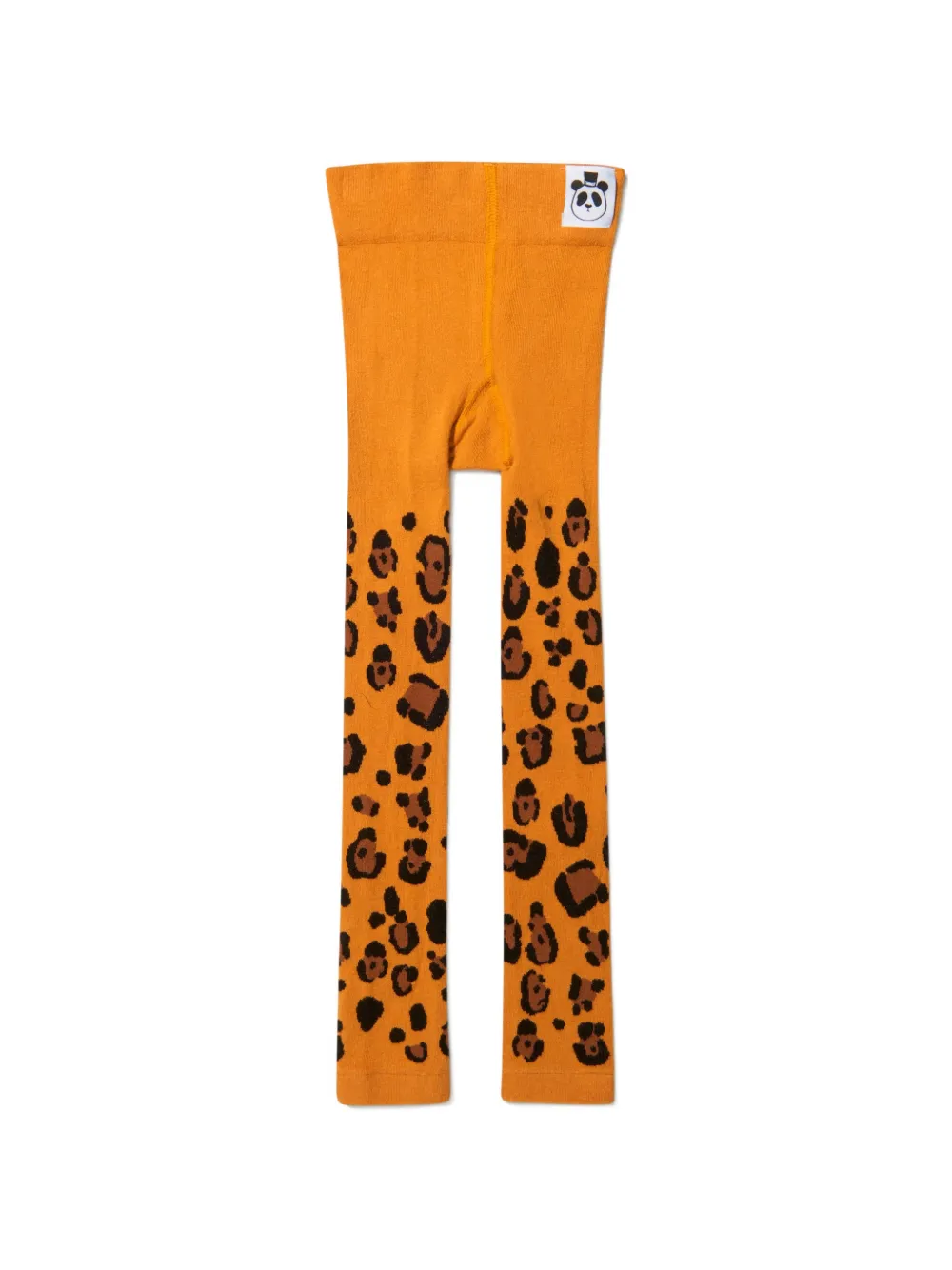 Mini Rodini Twee panty's met luipaardprint Oranje