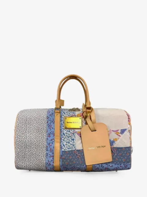 Better with Age  patchwork-pattern luggage