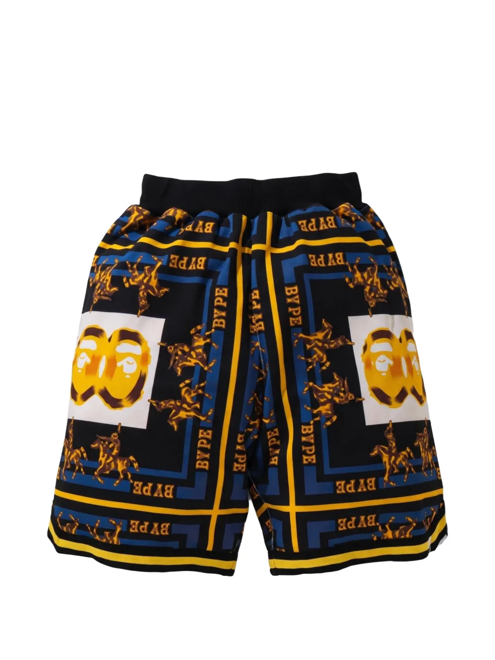 A BATHING APE Double Ape Head shorts Zwart