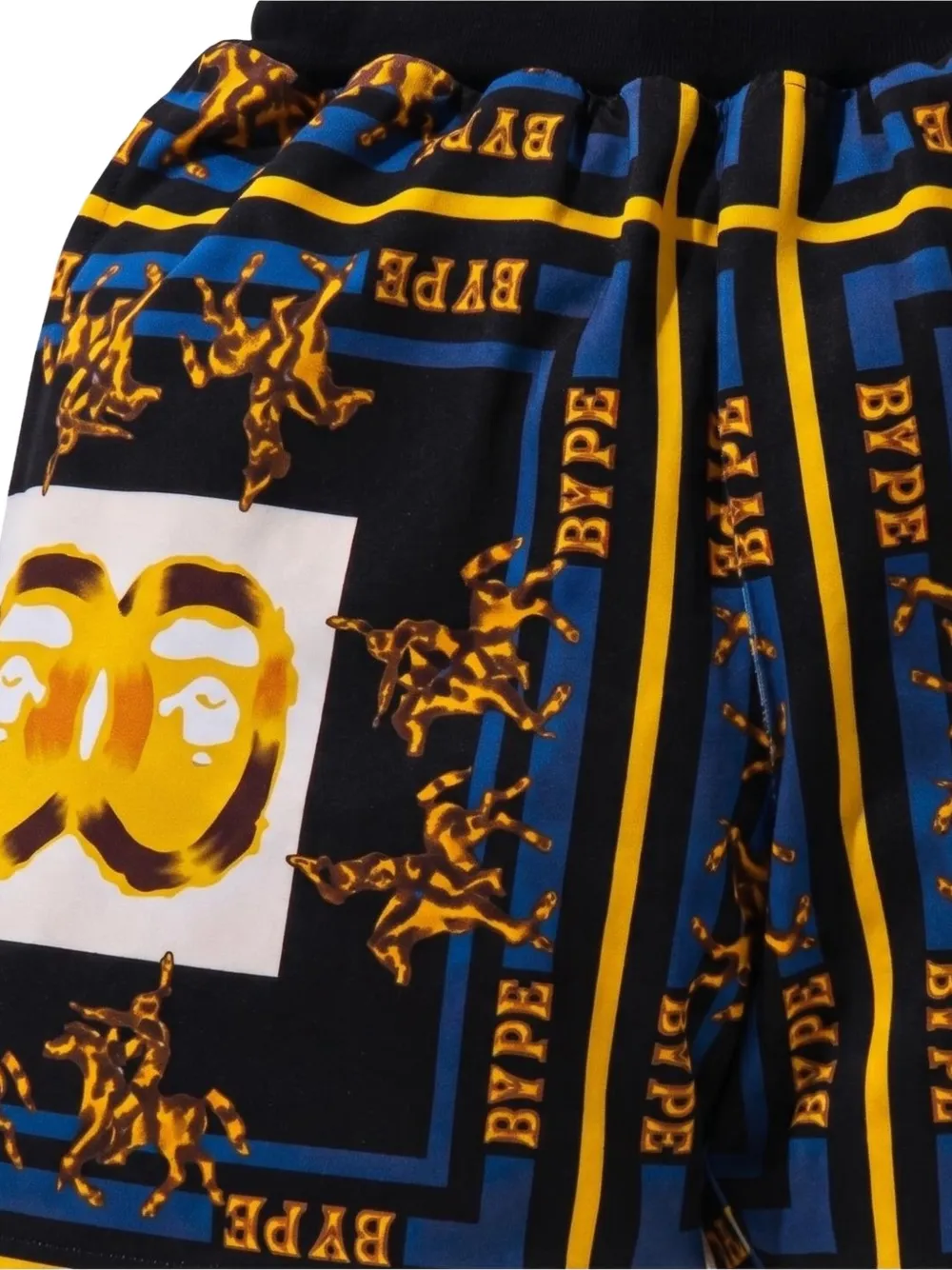 A BATHING APE Double Ape Head shorts Zwart