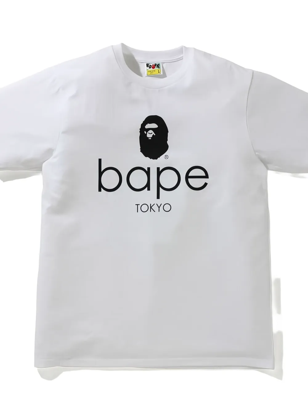 A BATHING APE logo-print T-shirt Wit