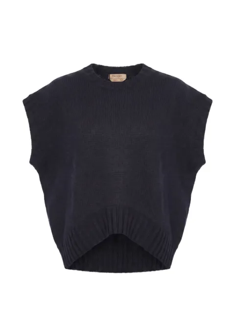 TWINSET ribbed-knit sleeveless sweater