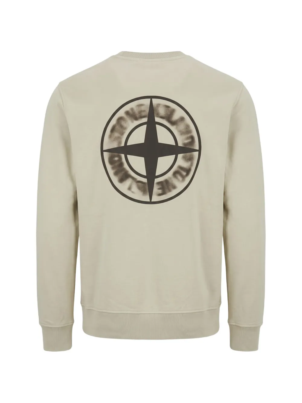 Stone Island Sweater met ronde hals en Compass-print Beige