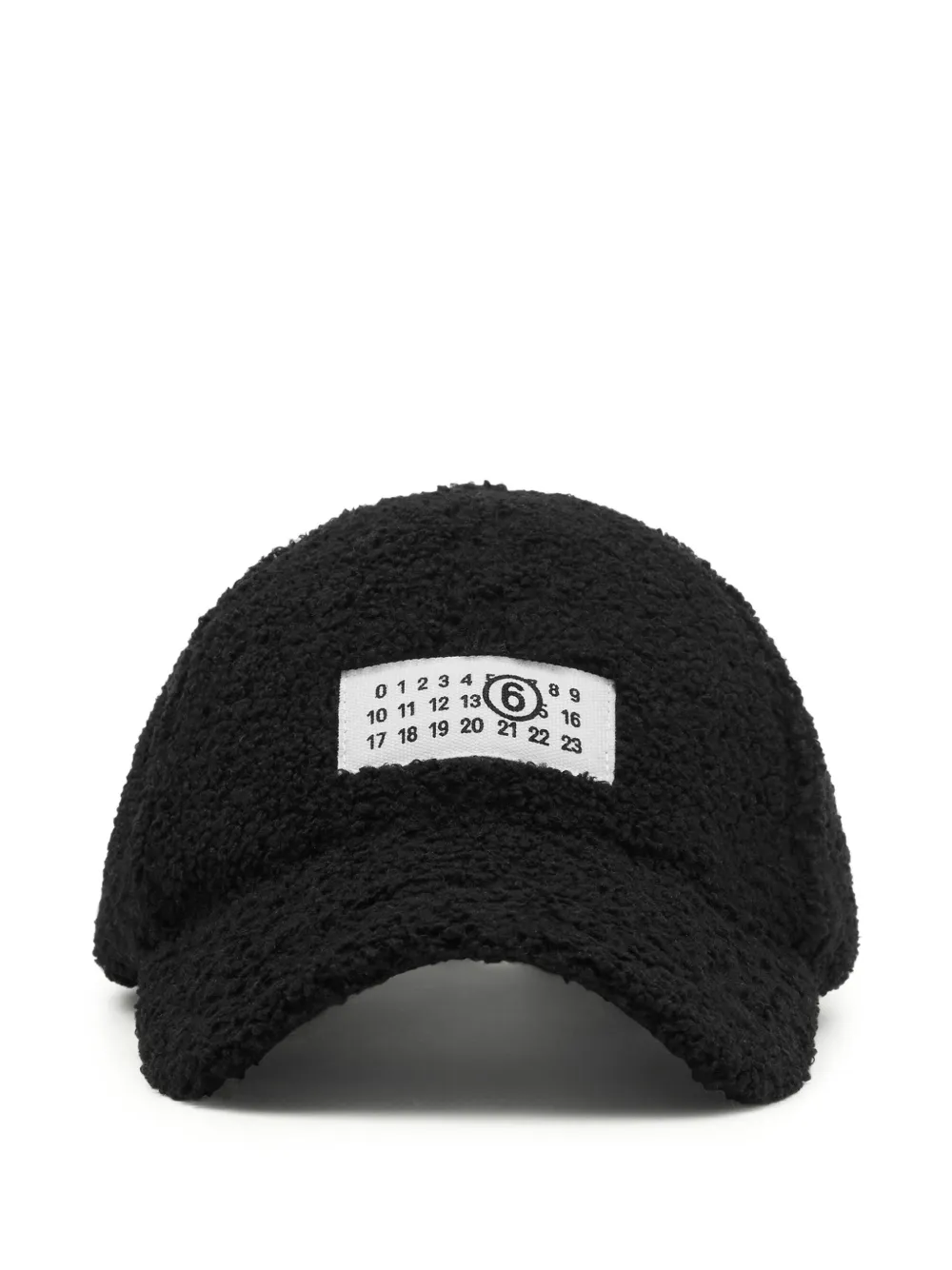 MM6 Maison Margiela reversible teddy nylon cap - Schwarz