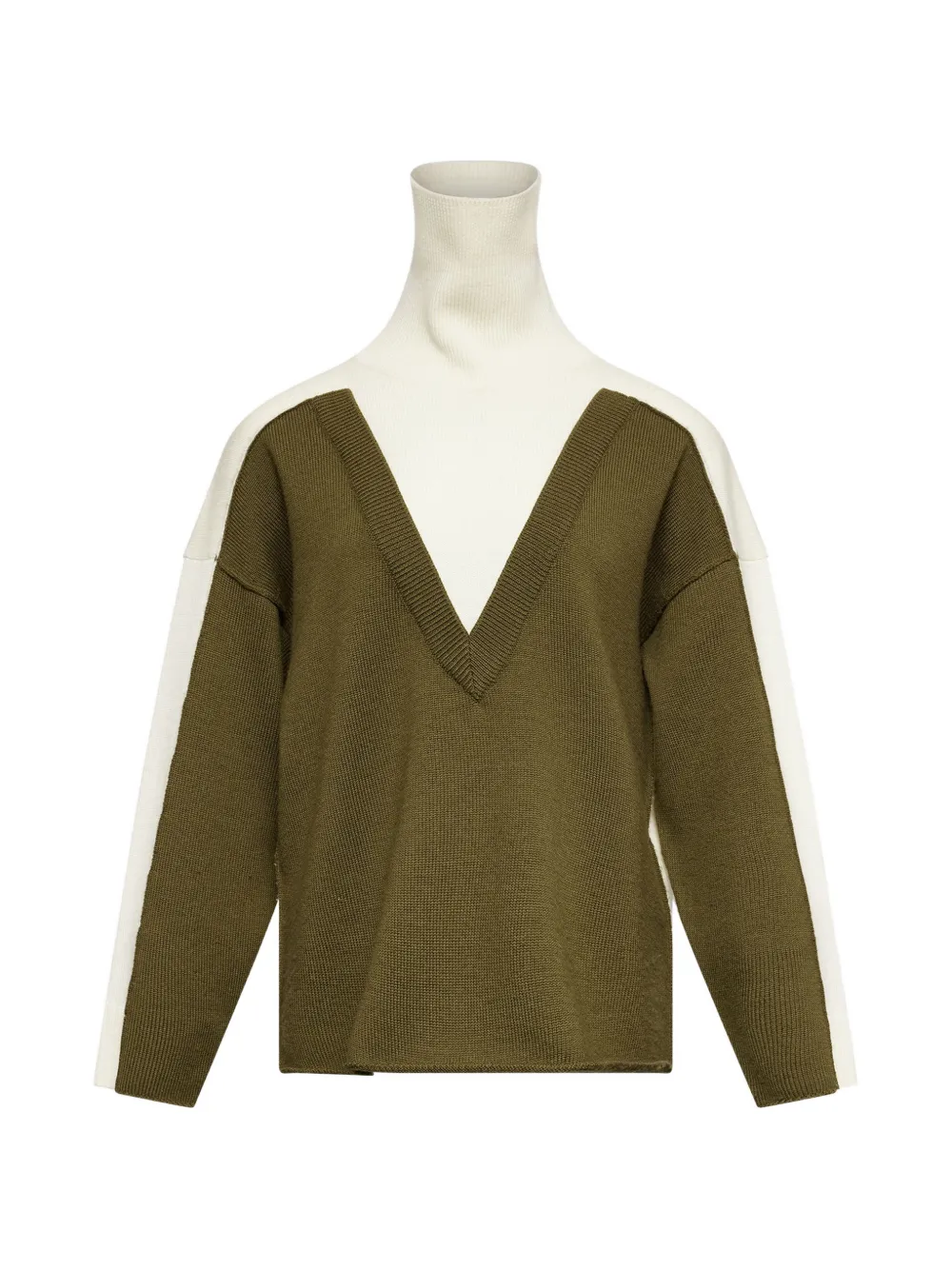 MM6 Maison Margiela colour-block roll-neck sweater - Nude