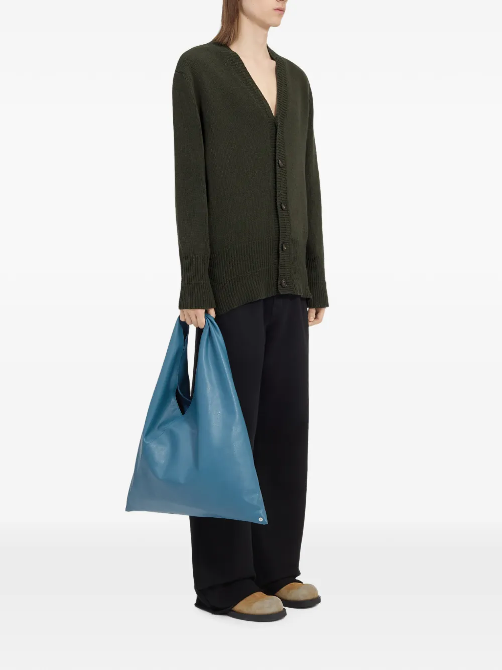 MM6 Maison Margiela Vest met V-hals Groen