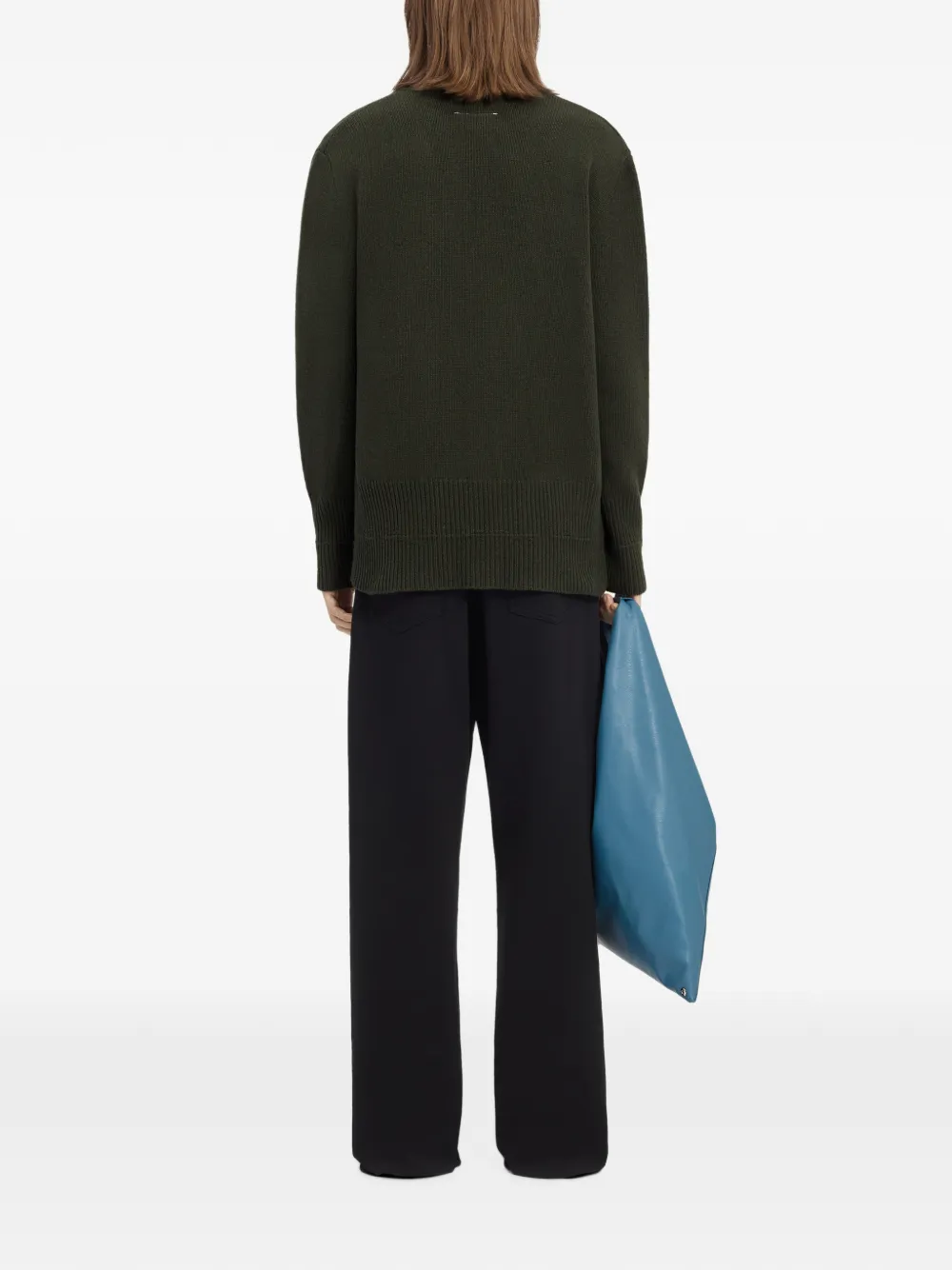 MM6 Maison Margiela Vest met V-hals Groen