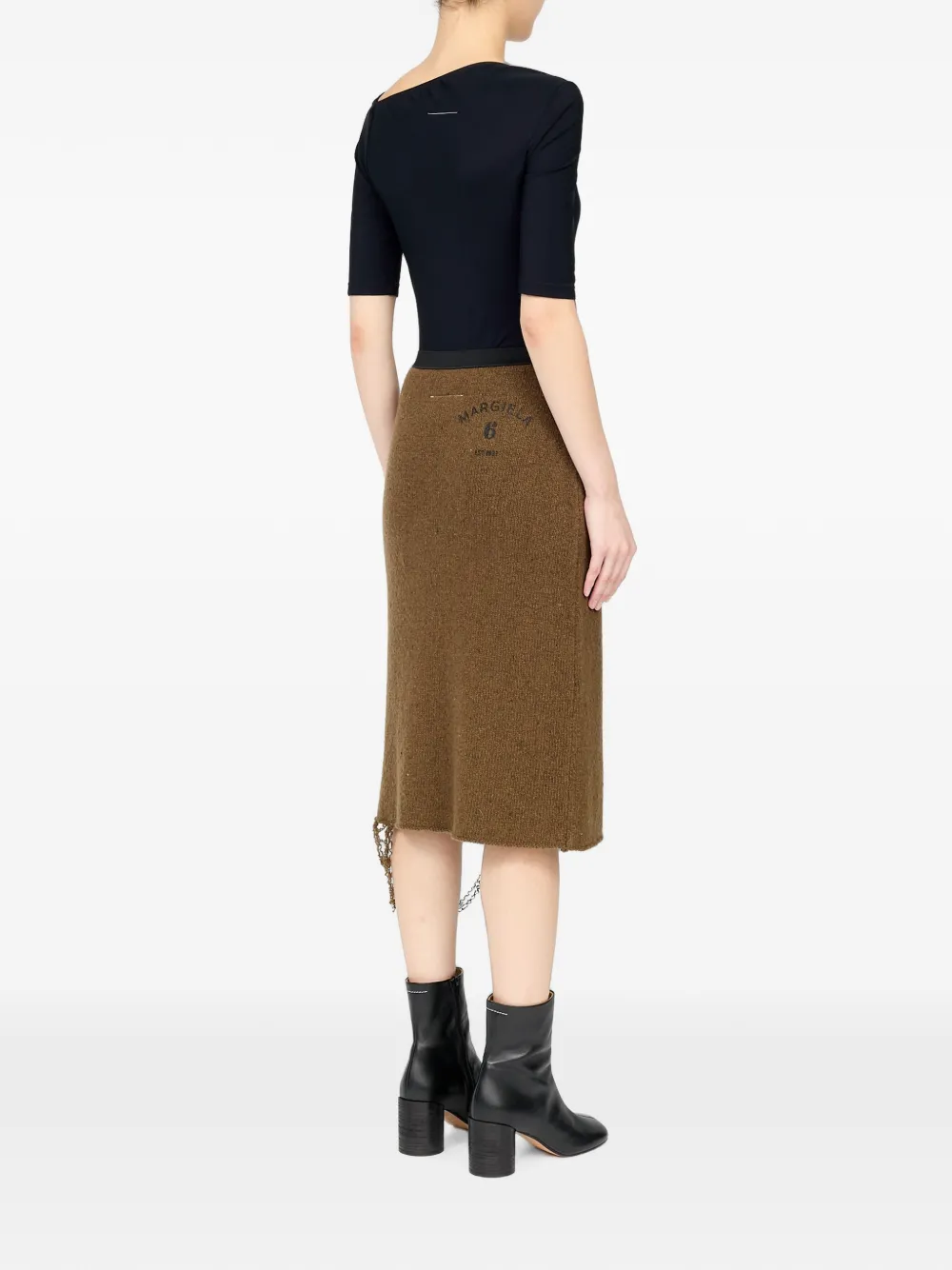 MM6 Maison Margiela Midi-rok Bruin