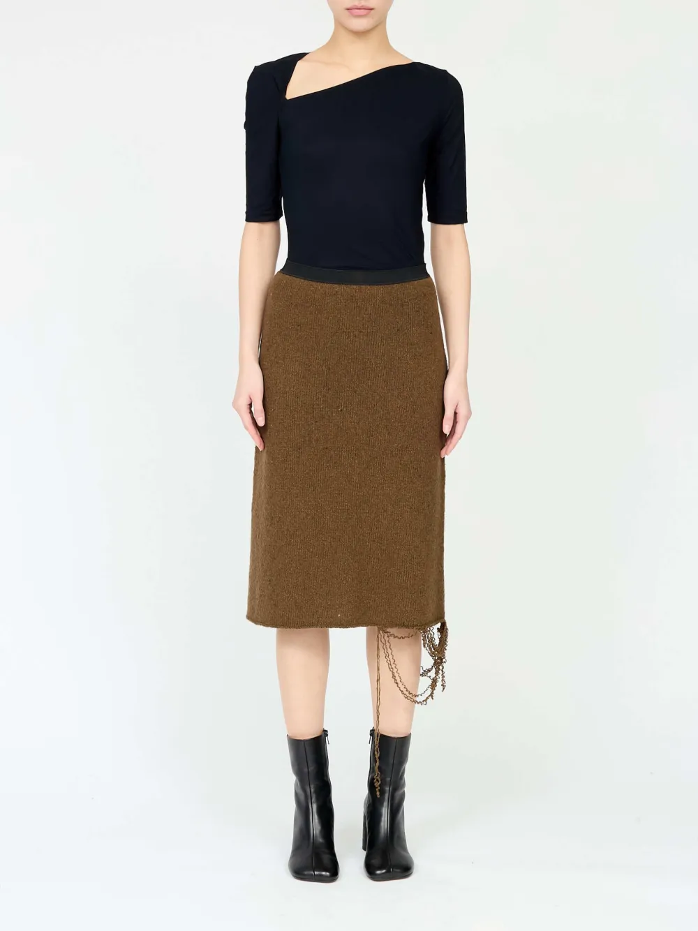 MM6 Maison Margiela Midi-rok Bruin