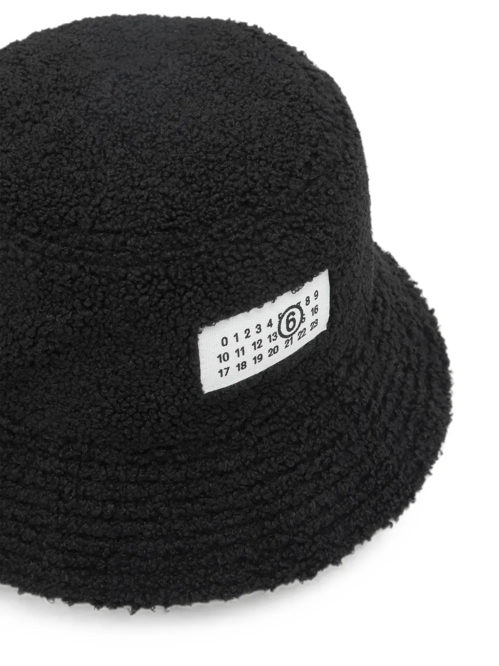 MM6 Maison Margiela Vissershoed met patchdetail Zwart
