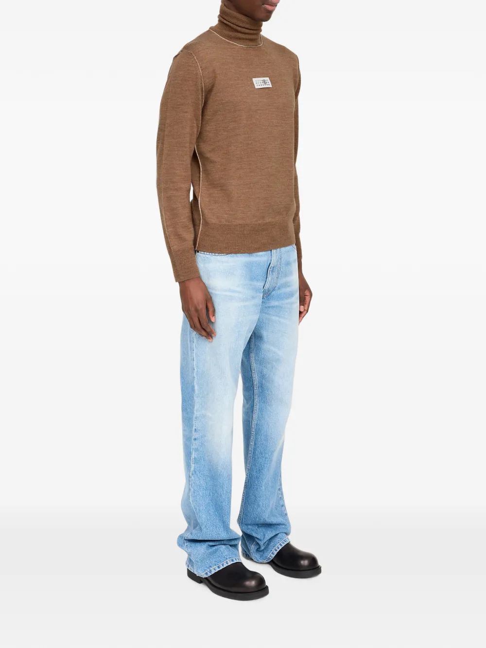 MM6 Maison Margiela Coltrui met logopatch Bruin