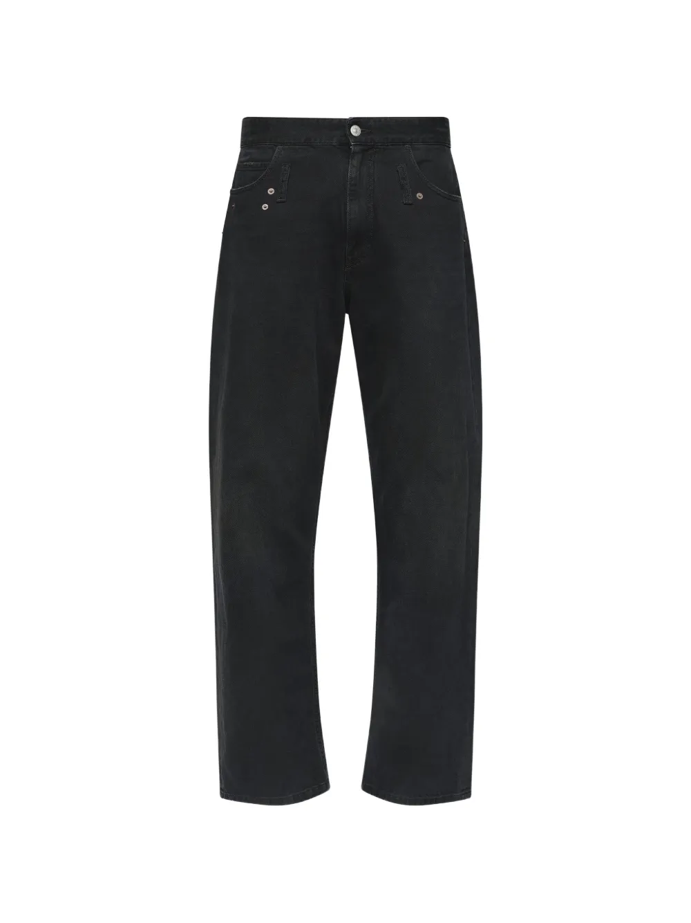 MM6 Maison Margiela rivet-detail jeans - Schwarz