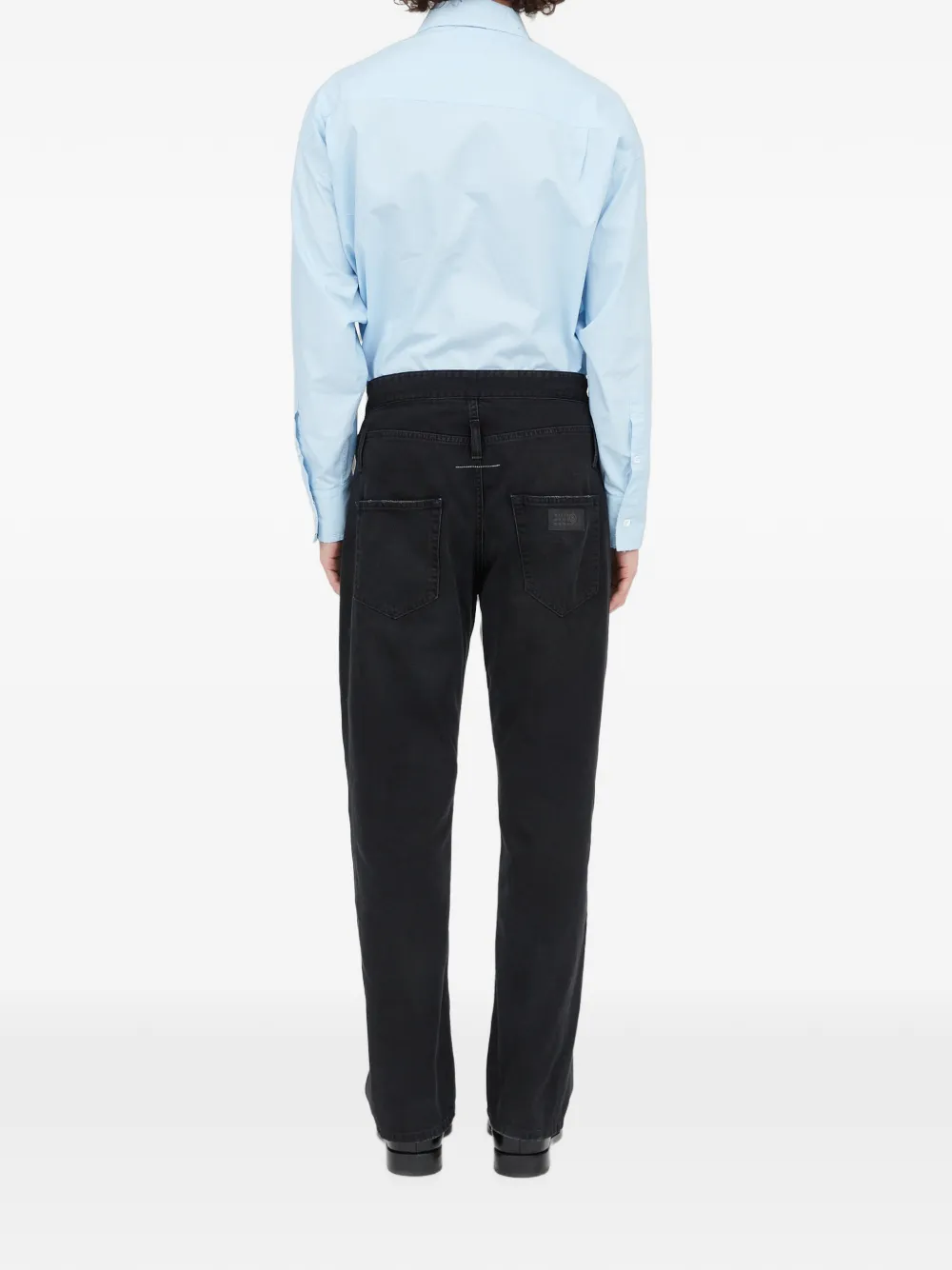 MM6 Maison Margiela Jeans met ringlets Zwart