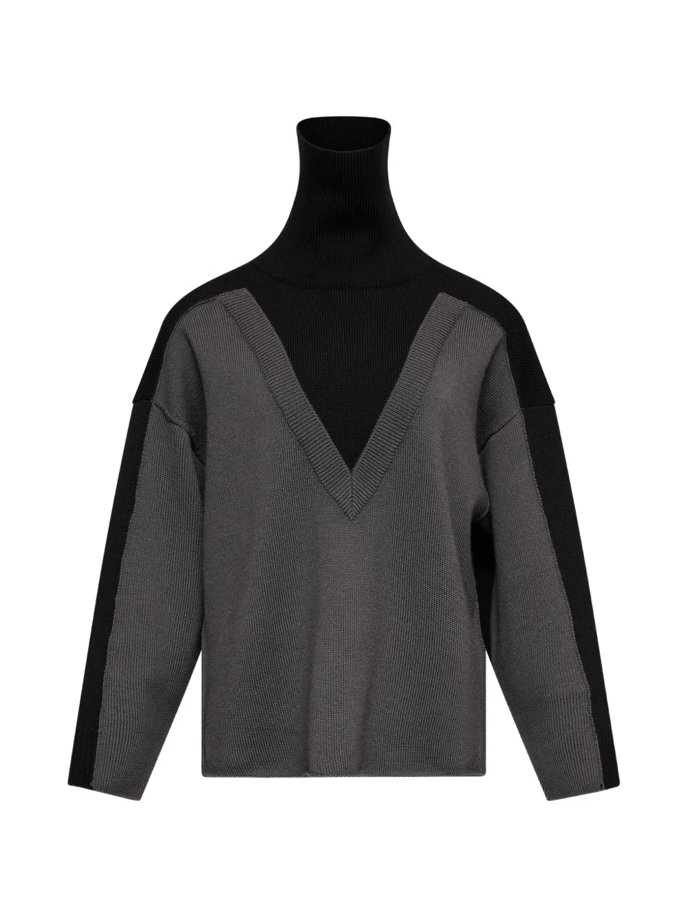 MM6 Maison Margiela colour-block wool sweater - Nero