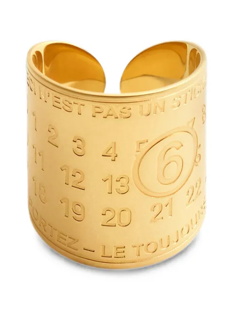 MM6 Maison Margiela souvenir sticker band ring