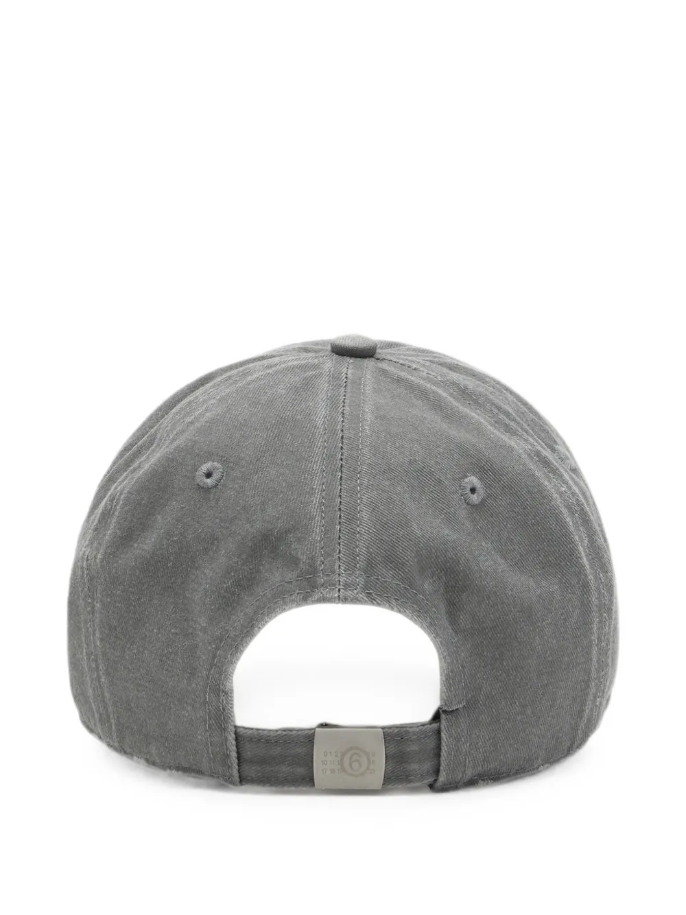 MM6 Maison Margiela Honkbalpet met geborduurd logo Grijs